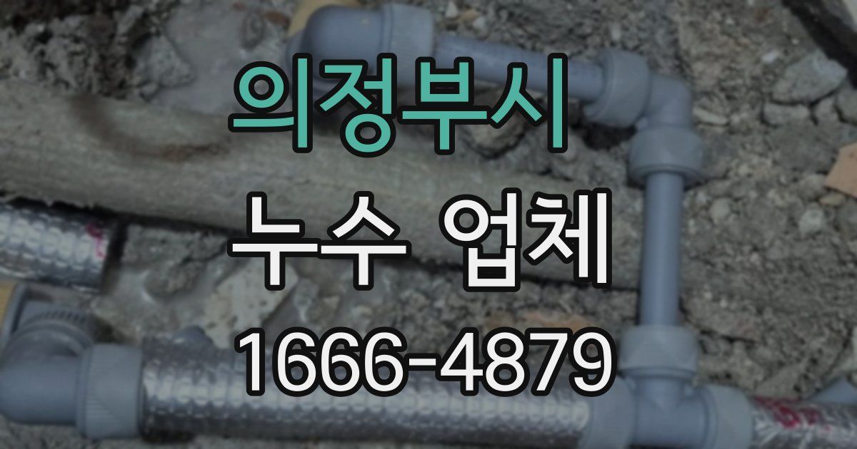 의정부시 누수 업체