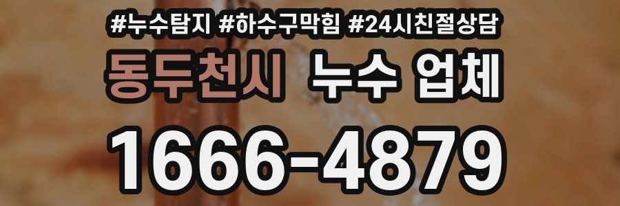 동두천시 누수 업체