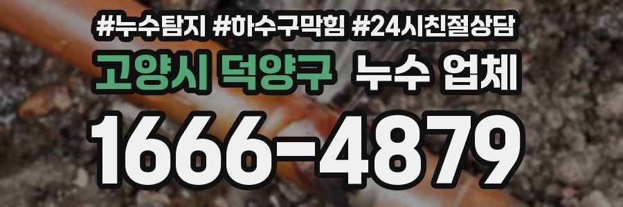 고양시 덕양구 누수 업체