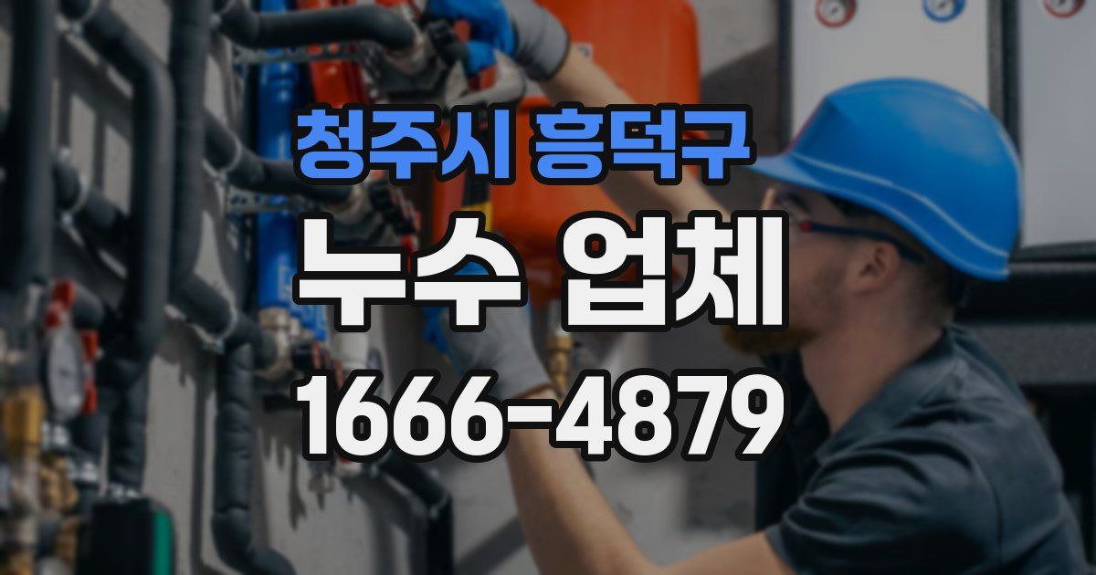 청주시 흥덕구 누수 업체