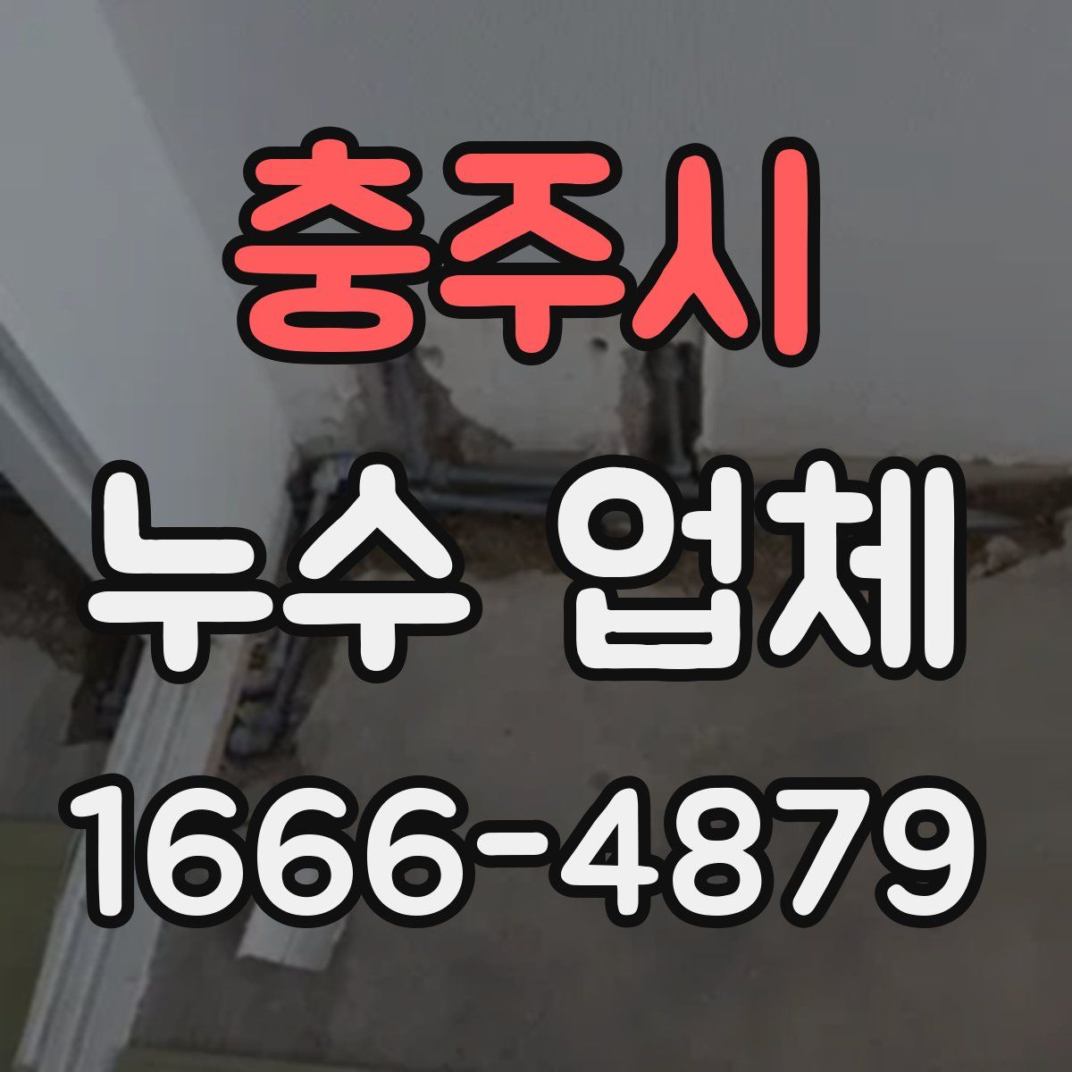 충주시 누수 업체