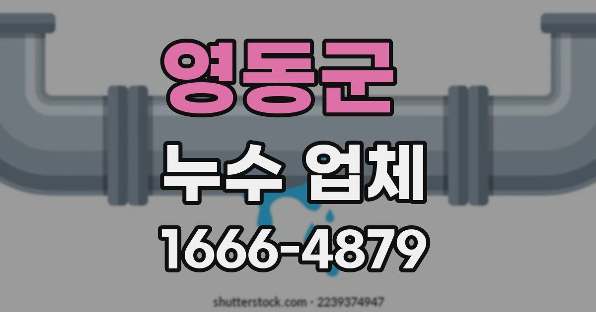 영동군 누수 업체