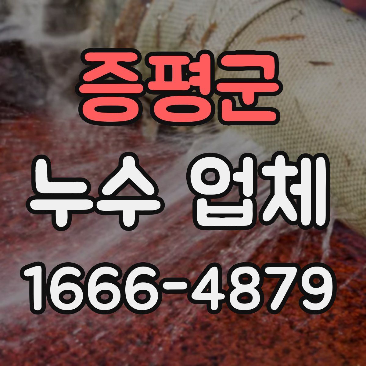 증평군 누수 업체