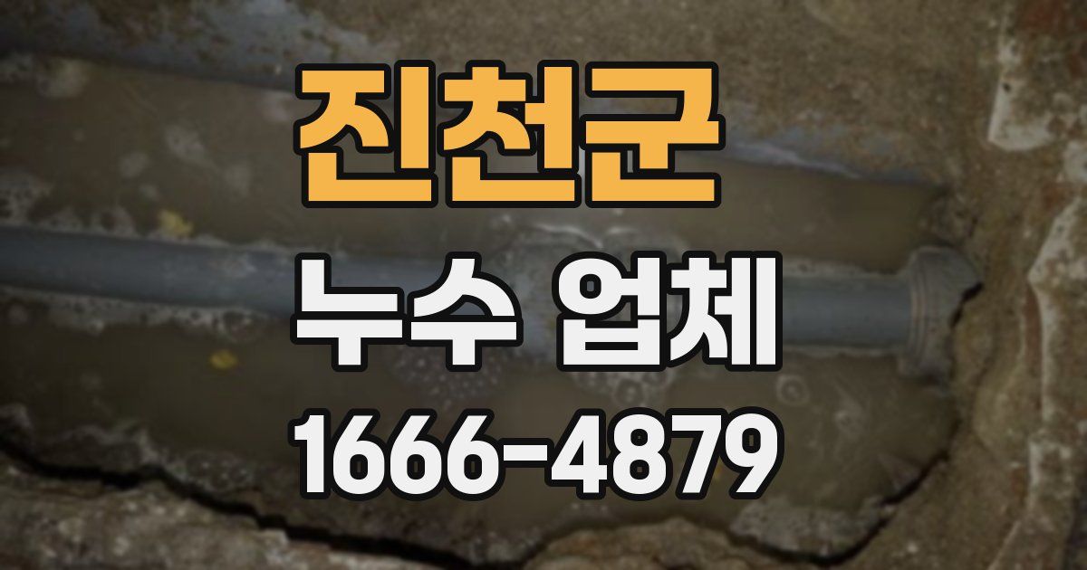 진천군 누수 업체