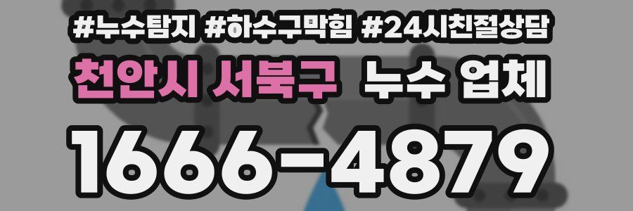 천안시 서북구 누수 업체