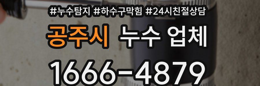 공주시 누수 업체