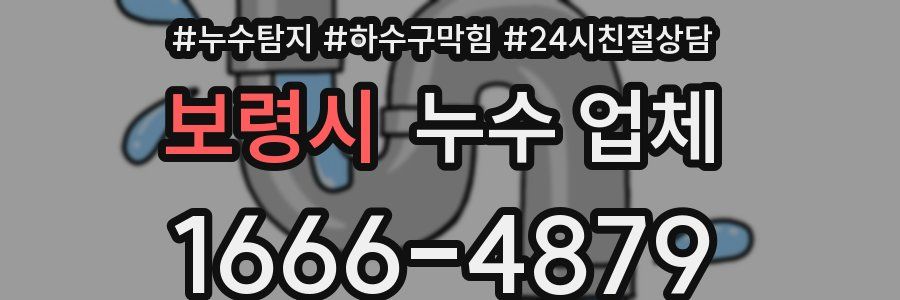 보령시 누수 업체