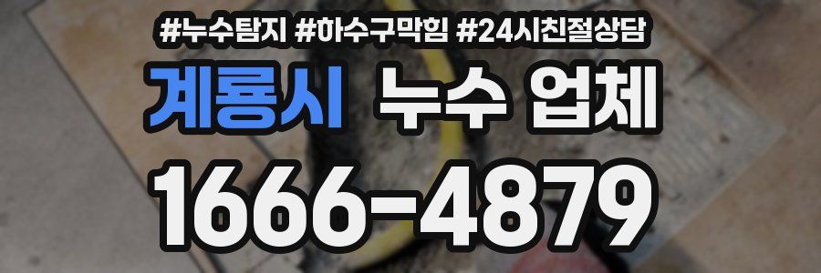 계룡시 누수 업체