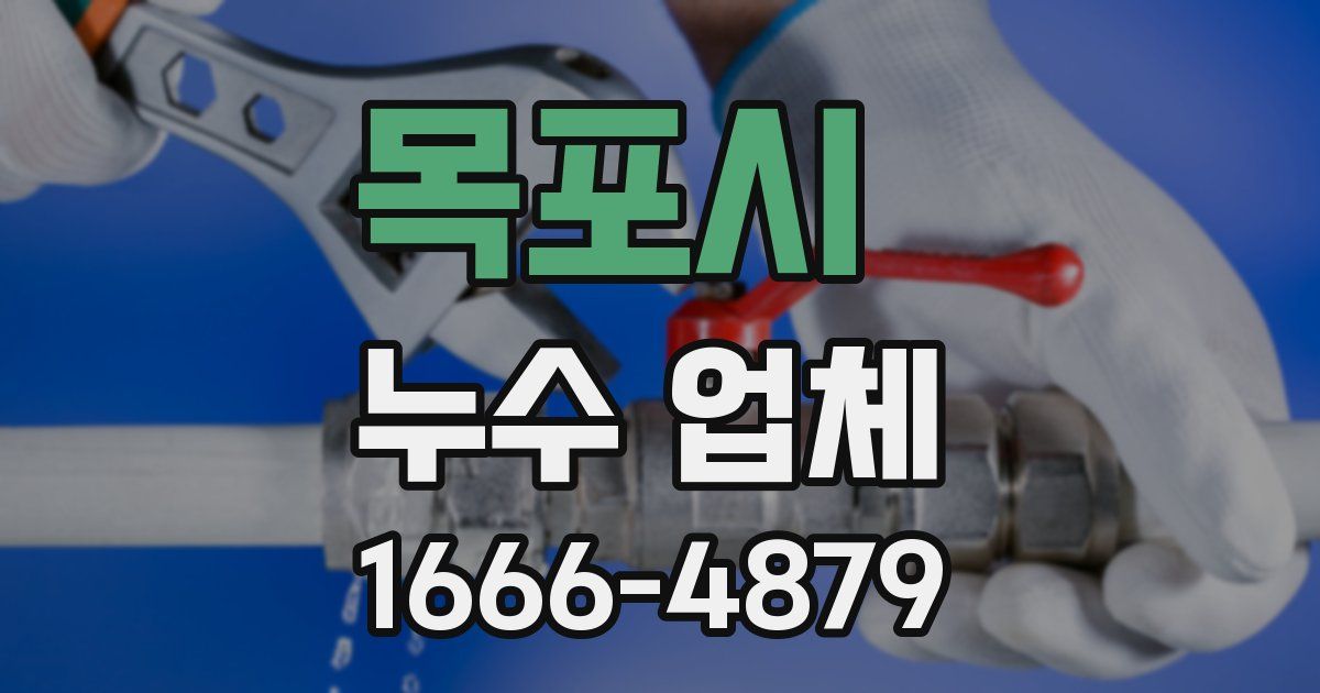 목포시 누수 업체