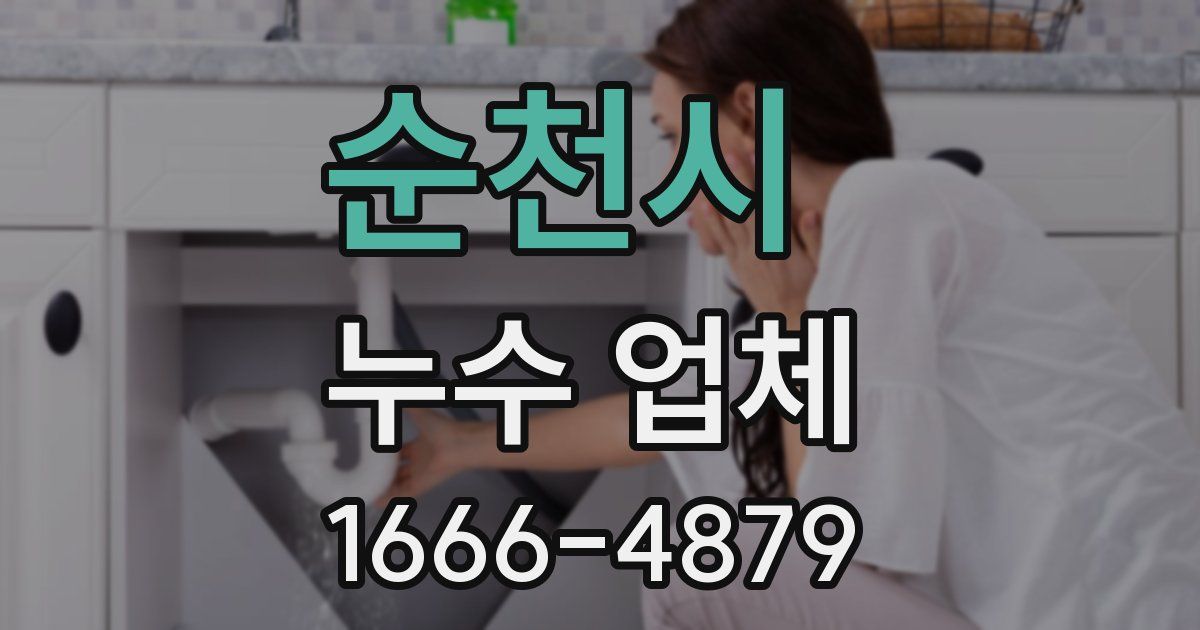 순천시 누수 업체