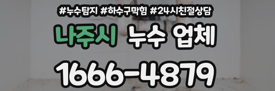 나주시 누수 업체