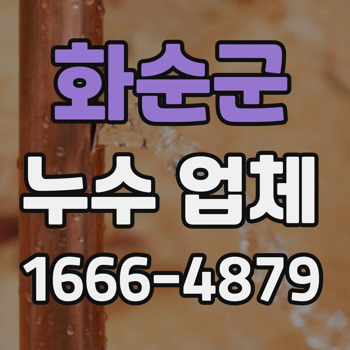 화순군 누수 업체