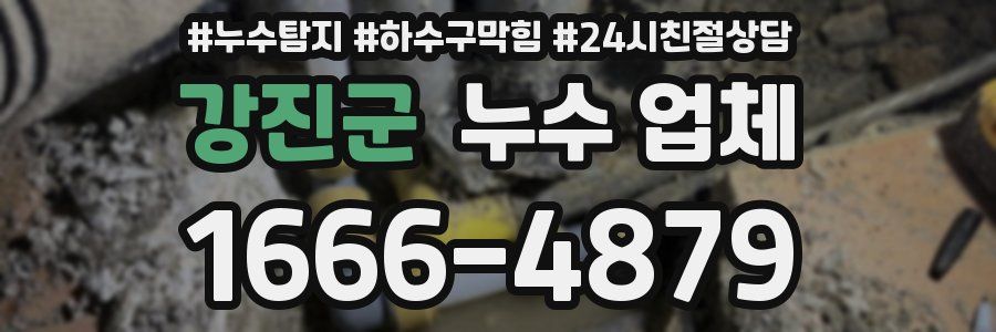 강진군 누수 업체