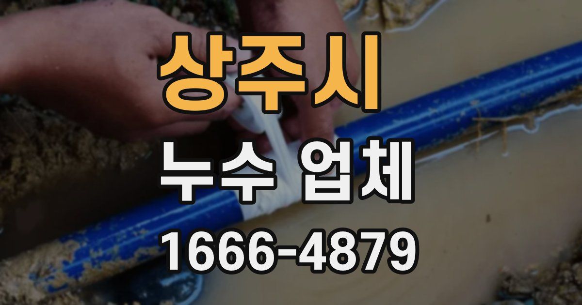 상주시 누수 업체