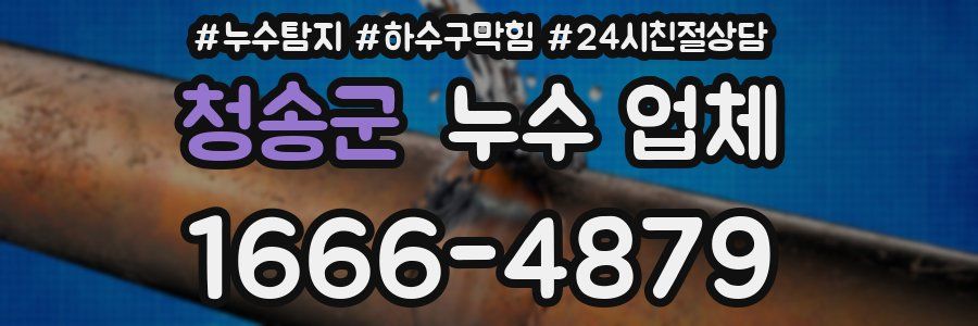 청송군 누수 업체