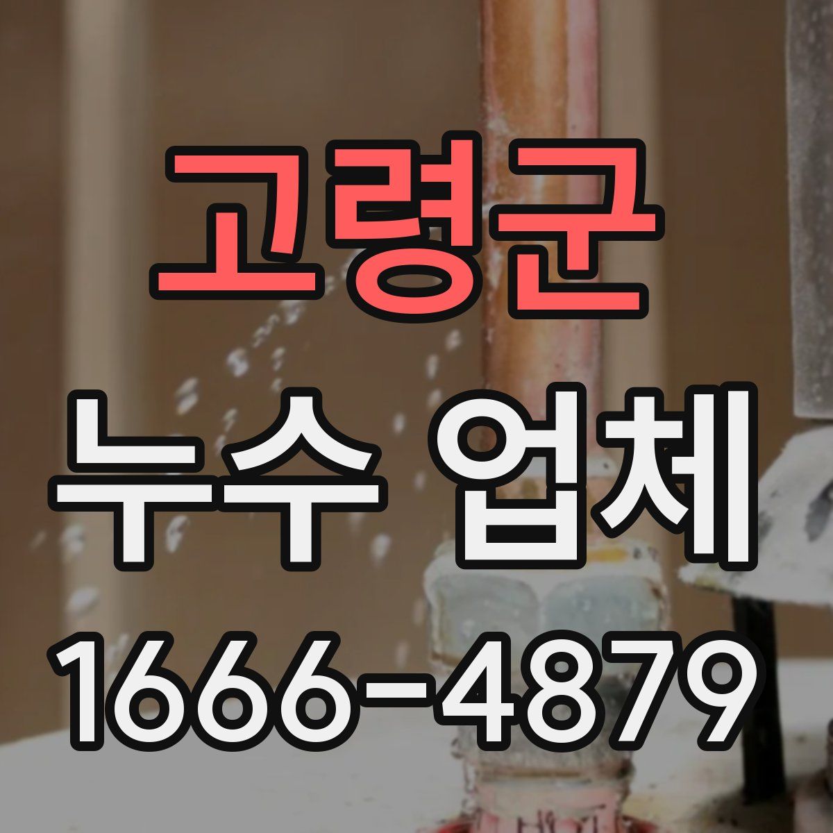 고령군 누수 업체