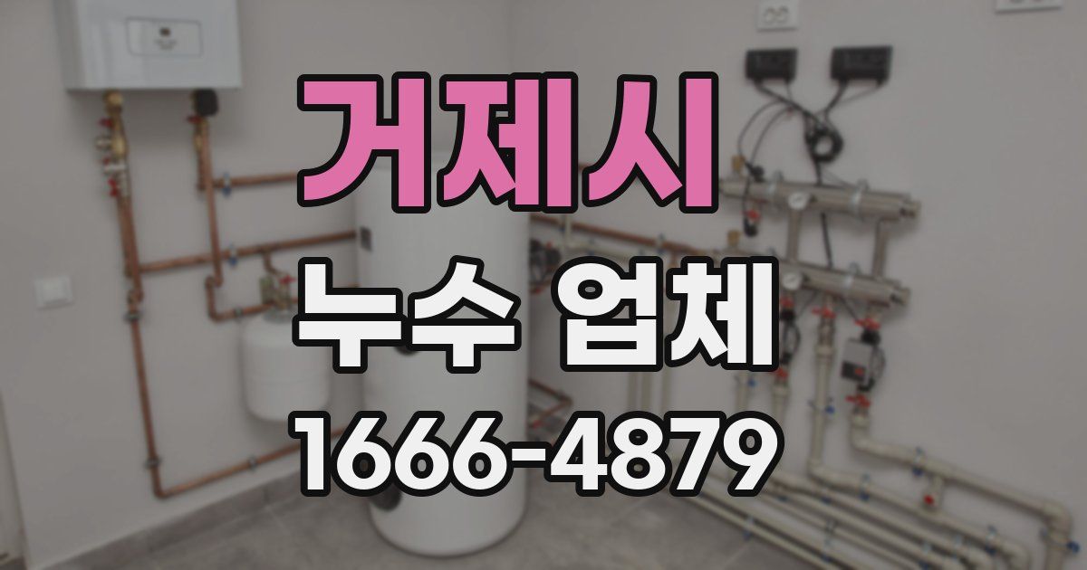 거제시 누수 업체