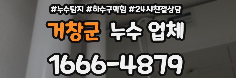 거창군 누수 업체
