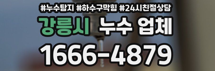 강릉시 누수 업체