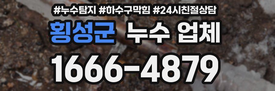 횡성군 누수 업체
