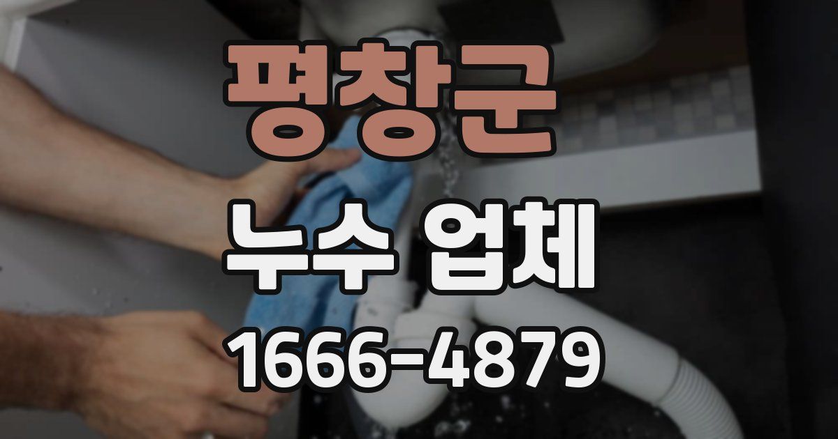 평창군 누수 업체
