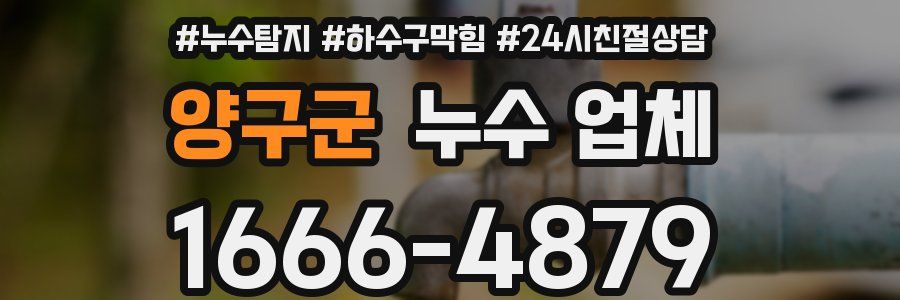 양구군 누수 업체