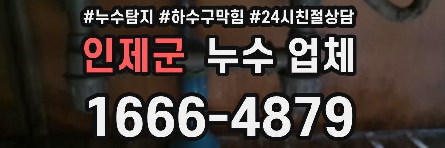 인제군 누수 업체