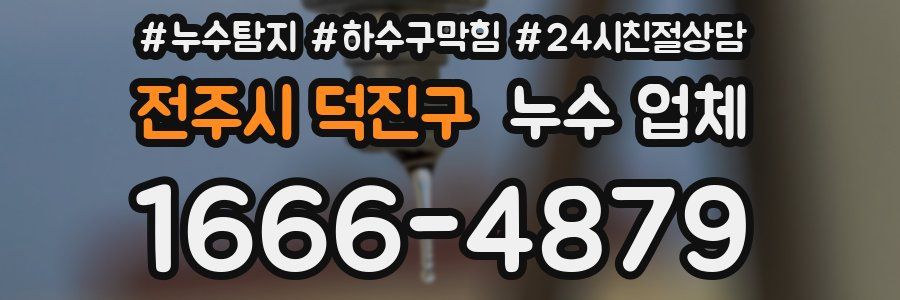 전주시 덕진구 누수 업체