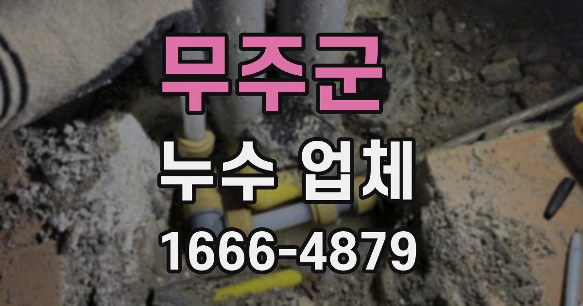 무주군 누수 업체