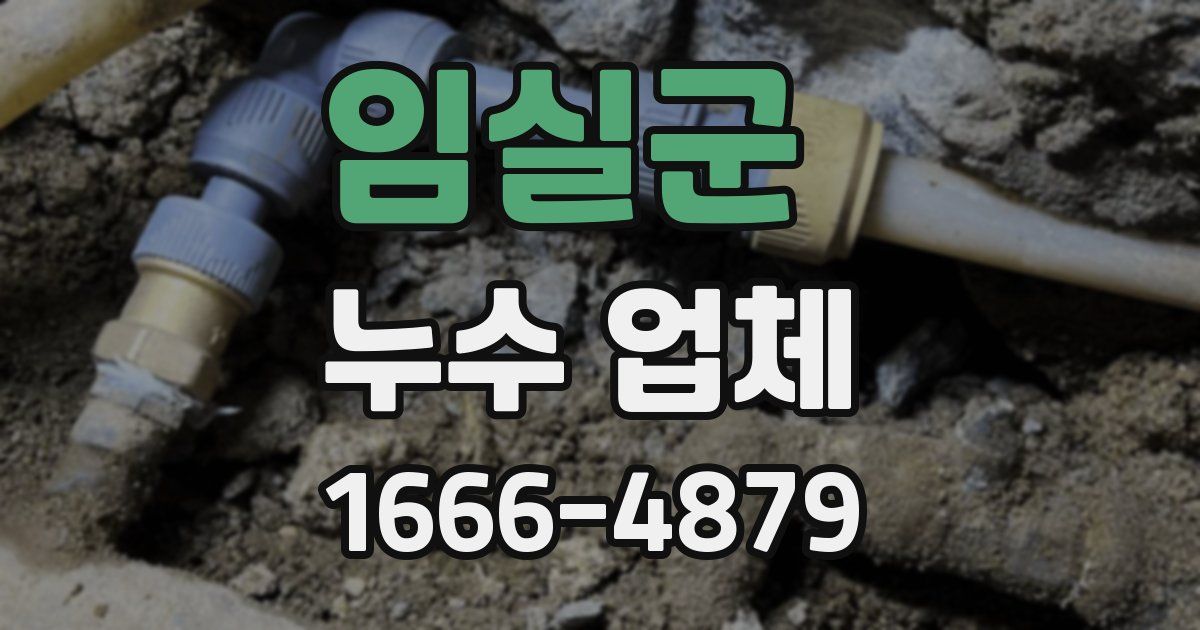 임실군 누수 업체