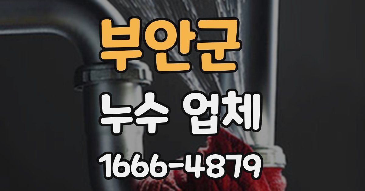 부안군 누수 업체