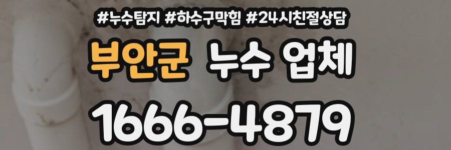 부안군 누수 업체