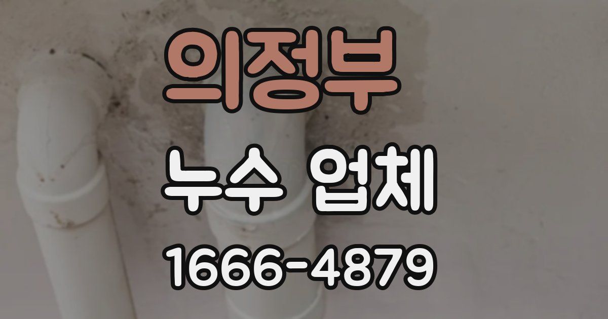 의정부 누수 업체
