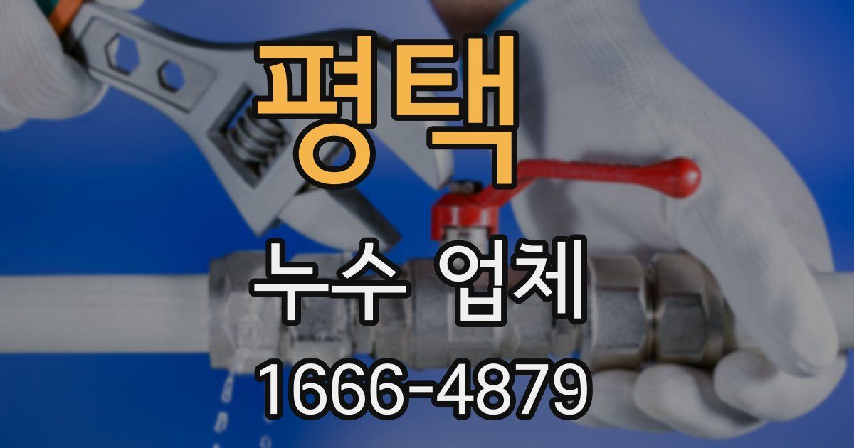 평택 누수 업체