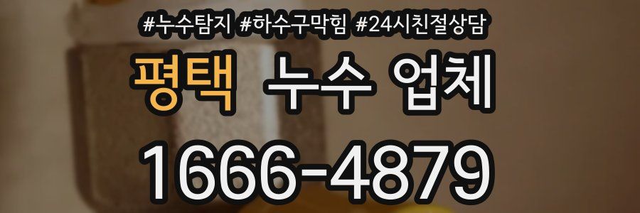평택 누수 업체