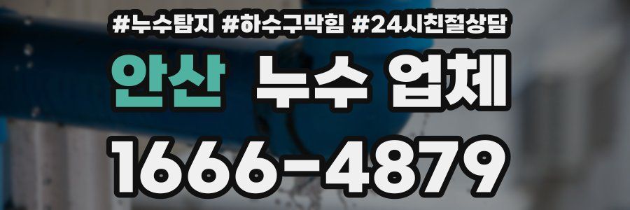 안산 누수 업체