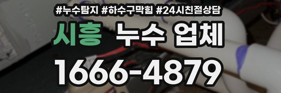 시흥 누수 업체