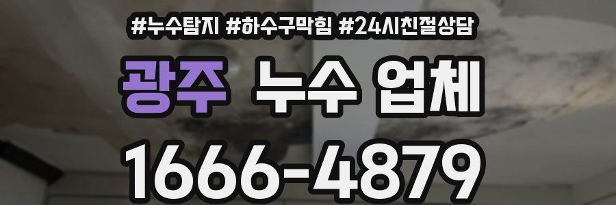 광주 누수 업체