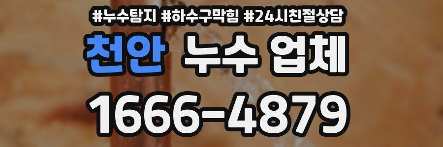 천안 누수 업체