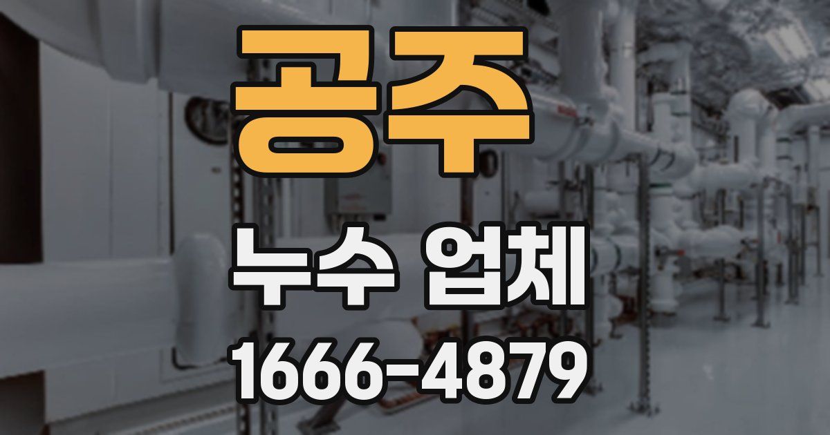 공주 누수 업체