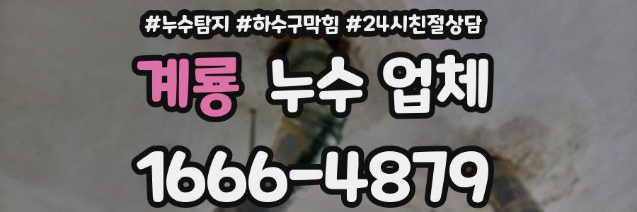 계룡 누수 업체