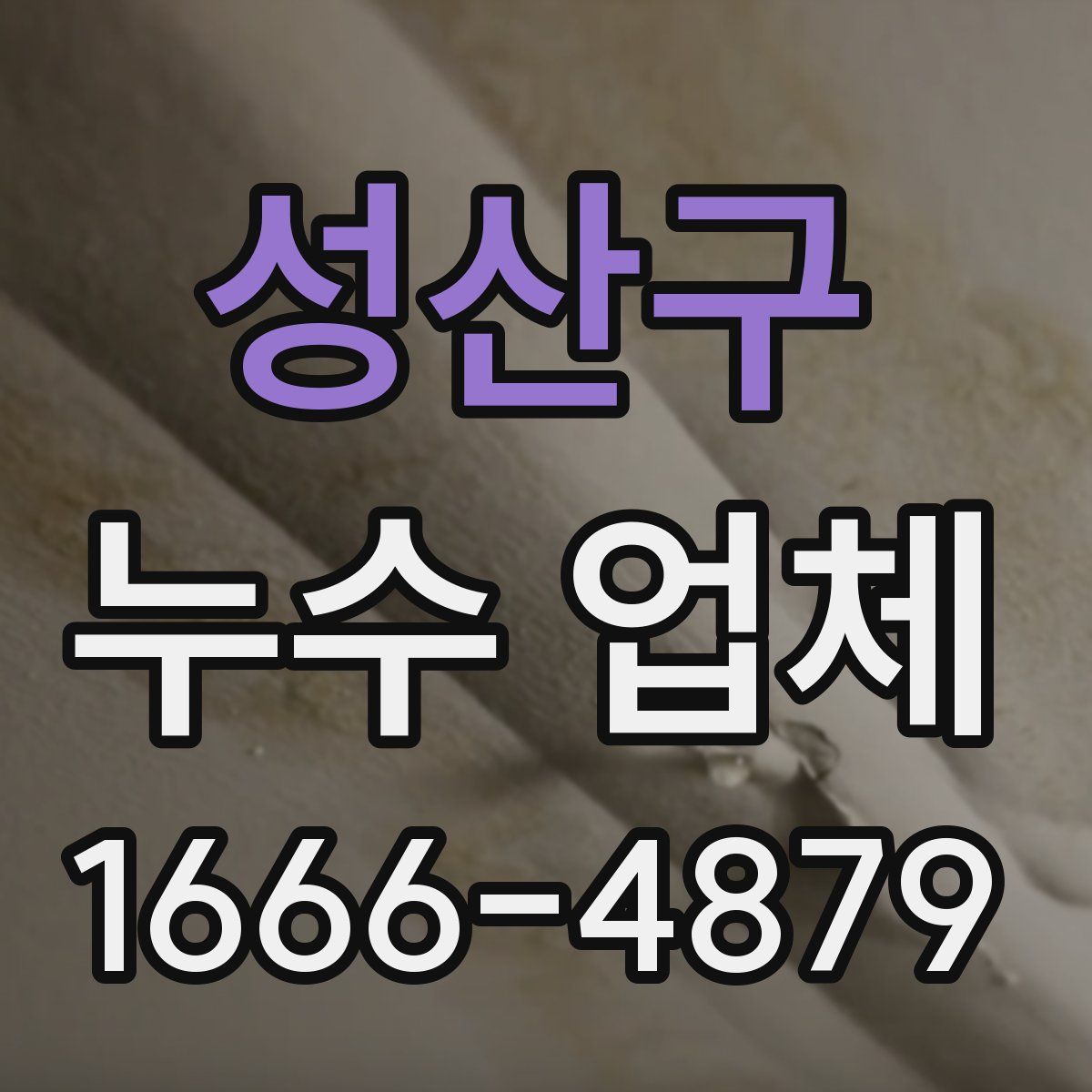 성산구 누수 업체