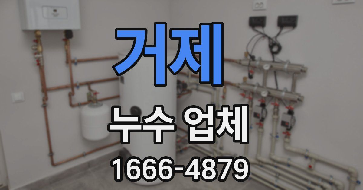 거제 누수 업체