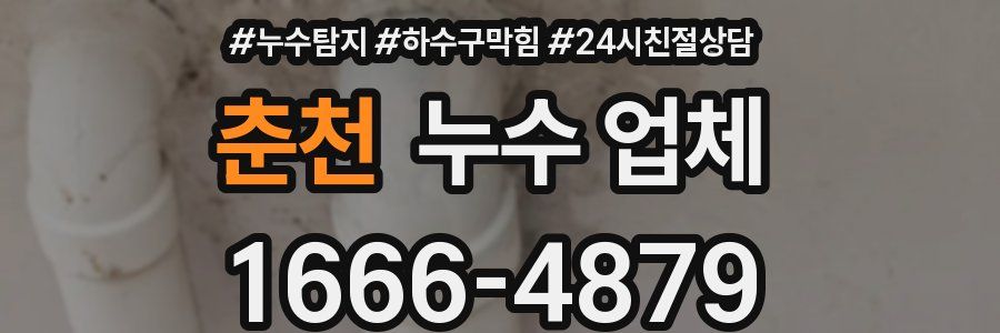 춘천 누수 업체