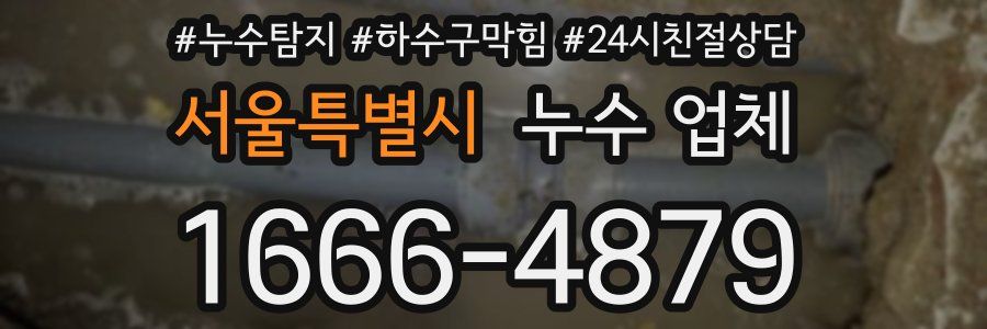서울특별시 누수 업체