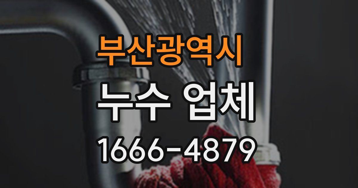 부산광역시 누수 업체