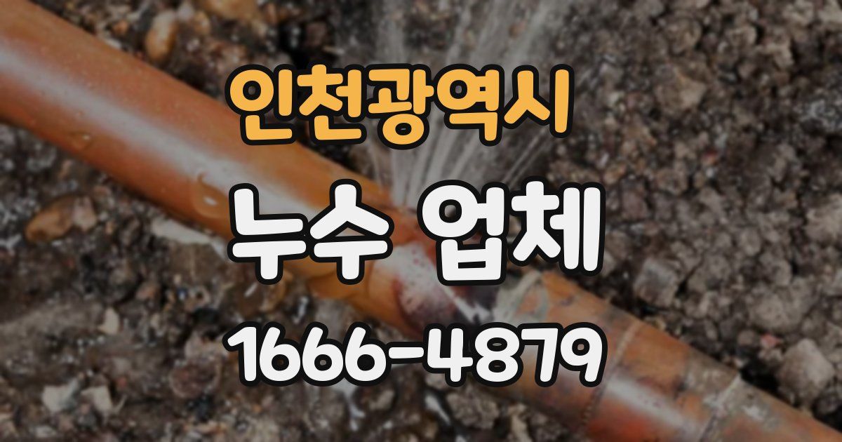 인천광역시 누수 업체