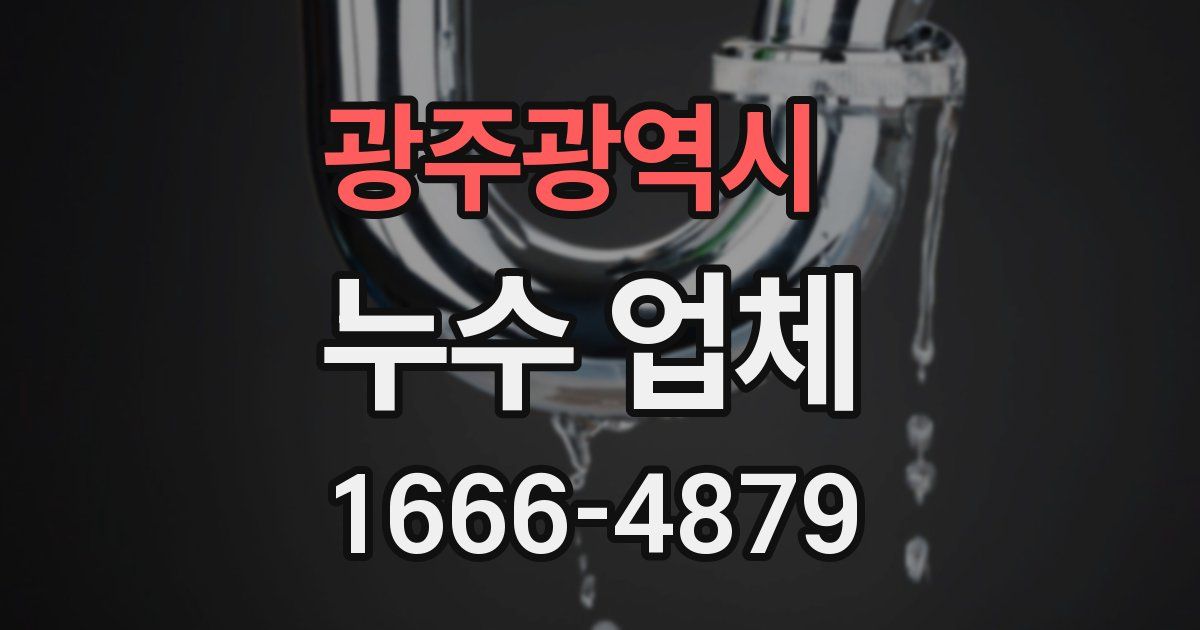 광주광역시 누수 업체