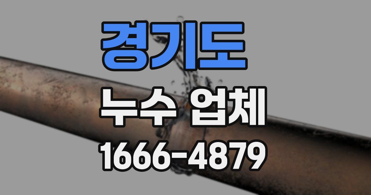 경기도 누수 업체