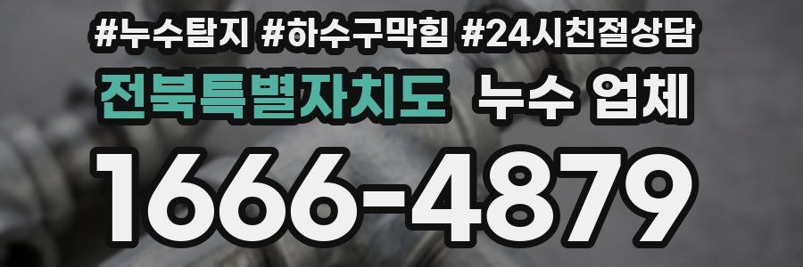 전북특별자치도 누수 업체
